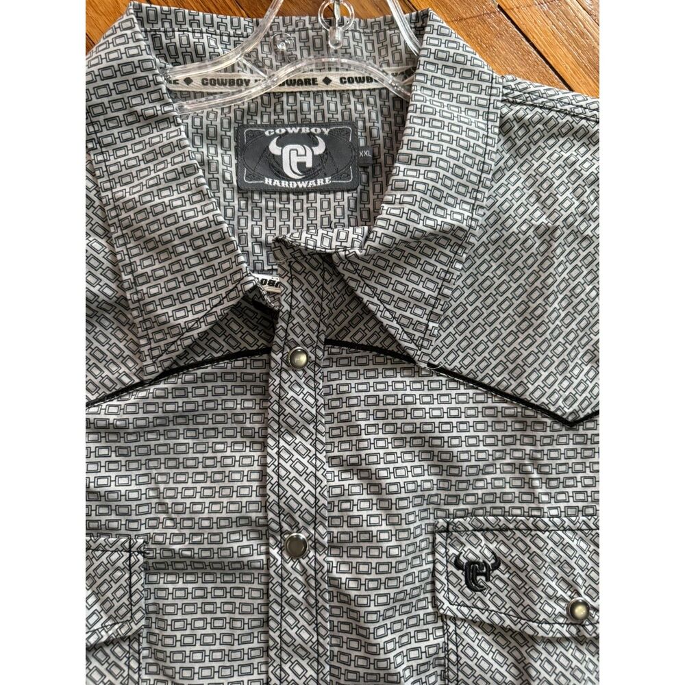 Men's Cowboy Hardware | Brick Line Print | Long Sleeve | NEW | XXL